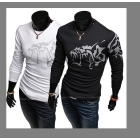 Men's cultivate one's moral character long sleeve shirt 004