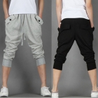 2013 summer trousers sports capris pants male thread push-up male knee length trousers