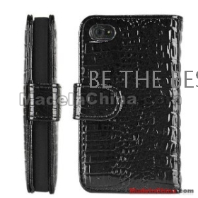 Brand new Crocodile pattern  flip leather hard case for    and 4 