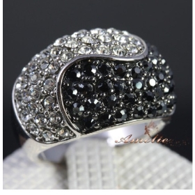 free shipping Personality, fashion, Lady's simulated diamond ring with box