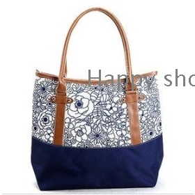 free shipping Summer canvas bag printing college wind female bag bag bag into the color leisure commute single shoulder bag       