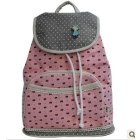 free shipping  New tide canvas bag han backpack lovely lady small middle school students into the bag candy colors        