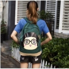 free shipping The new color cartoon food dish into leisure sports canvas backpack men and women students bag   