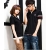 free   shipping New sweethearts outfit lapel stripe short sleeve men and women T-shirt      