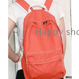free shipping Han edition students backpack recreational canvas bag unisex double shoulder pack   