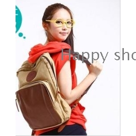 free shipping Han edition tide bag bag canvas academic middle school students leisure shoulders unisex backpack   