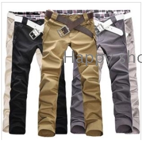 free shipping  Man leisure trousers long trousers straight canister              