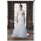  Beaded Strapless Sweetheart Asymmetrical 2012 Wedding Dress With A Wrap