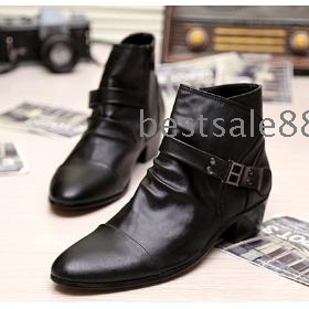 Free Shipping Wholesale New arrival hot sale Korean version British male trend Martin high-top belt buckle winter popular Boots EU38-44