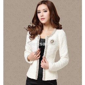 Free Shipping Wholesale New arrival female hot sale fashion noble short paragraph Slim small fragrant wild ladies woolen tide party coat
