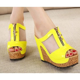 Free shipping Wholesale New arrival fashion influx sweety Roman peep toe summer white sexy female platform wedge slippers EU34-39
