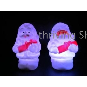 free shipping 7 colour small night light  gift boxes with Santa Claus  