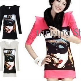  free shipping New summer pure cotton cultivate one's morality render unlined upper garment long-sleeved T-shirt brought low