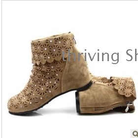 free shipping Summer cool boots women's shoes boots boots hollow out within the boots increased net short boots        