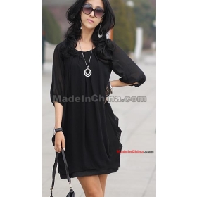 free shipping new women's The  big yards chiffon dress j1