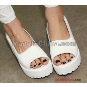 free shipping Fashion Fish large base shoe mouth baba shoe thick with sandals shoes size 35 36 37 38 39  q1