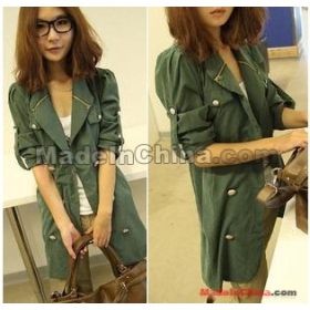 free shipping new women's Double-breasted coat dust coats