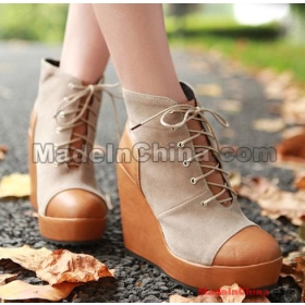 free shipping new women's Chalaza  boots naked boots wedges short boots size 34 35 36 37 38 39   