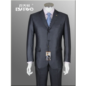 Men's Suits,2012 New Style Of Men's Wedding Dress , Gray Stripes Leisure style Business Suit , free tie