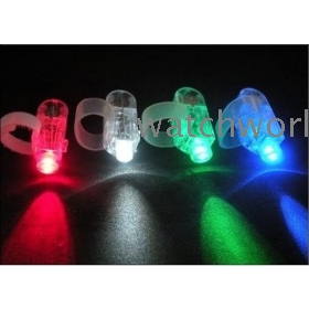 200pcs Christmas gifts LED Bright Finger Light Ring Lights Rave Party Glow 4x Color kids toys free shipping