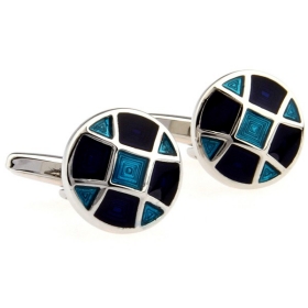 Delicate Design   Round Cufflinks