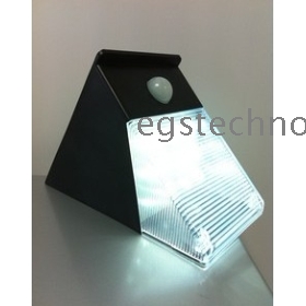 Zonne Motion Sensor PIR Wall Mount Garden Light , 12 LED Wit blubs , zonne-licht zonne- gazon verlichting , tuinverlichting