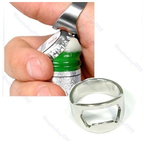 Finger Ring Bottle Opener Bar Beer tool/Stainless Steel bottle opener Free Shipping