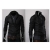 MEN'S STAND-UP COLLAR BLACK COLOR JACKET MF --4