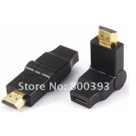 Mini HDMI male to HDMI female adaptor,swing type for HDTV,DVD, 