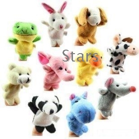 10set/lot  finger puzzles toys animal refers to accidentally Soft toys