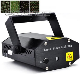 Luz laser lightsTD-GS-03RG del disco del fuego artificial de la estrella roja roja libre al por mayor del envío