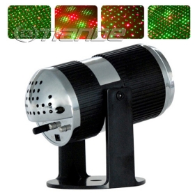 Doprava zdarma mini laserová osvětlení pódia projektor s červenou a zelenou barvu TD-GS-04