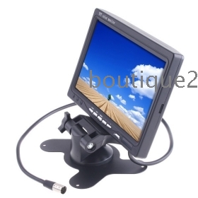 Free shipping 7 inch car monitor / LCD monitor / reversing the priority dual video tachograph # 8162 