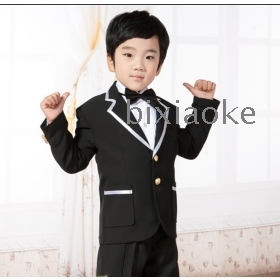 Children's suit Male flower girl dresses boy suits 3 piece of suits costumes