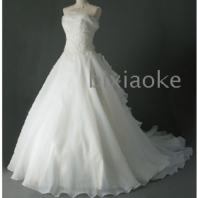 New delay marriage gauze real shooting good quality customized wedding dress