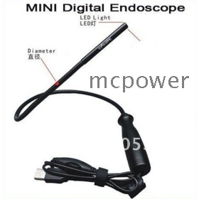 Free Shipping 7mm Mini Portable USB digital Microscope camera Video Endoscope Otoscope microscope 5MP 200X N005