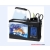 Szabad Shiping Mini USB LCD asztali lámpa fény akvárium akvárium LED Óra LED Óra tolltartó fekete / fehér