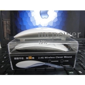 Il trasporto libero 5pcs Magic Mouse RF 2.4G Wireless Optical Multi-Touch Mouse intelligente con il mini adattatore per PC portatile