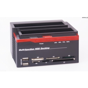 Freies Verschiffen External 2.5 / 3.5 & quot; SATA IDE Multifunktions-HDD-Dockingstation mit Klon eSATA 2-Port USB 2.0 HUB