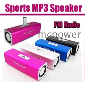 5pcs DHL Free Shipping Music  UK2 Sports MP3 Player Mini Music Speaker Sound box Boombox with /SD slot USB FM Radio