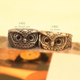  Free shipping Fashion HOTSELL Jewelry wholesale Clever owl rings rings  European and American women 