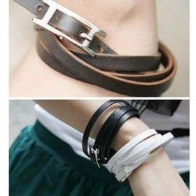 Free shipping Fashion HOTSELL Jewelry wholesale Stars favorite multi-ring leather cool bracelet