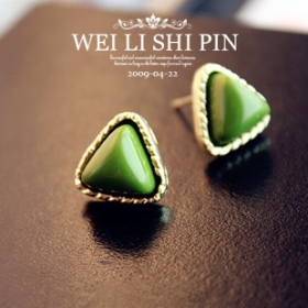 Free Shipping Fashion Retro Simple sweet 'triangle retro earrings earrings ear [B172]