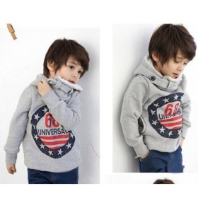 wholesale Kids Hoodies Long Sleeve Hoodies Boys Girls Tops Children Coat 2-6yrs 5pcs/lot Free Shipping 