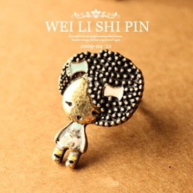  Fashion HOTSELL Jewelry wholesale The Afro small girl Ring Ring [A085]