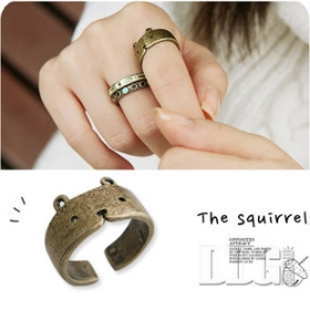  Fashion HOTSELL Jewelry wholesale Teddy Bear Adjustable rings Ring [A134]