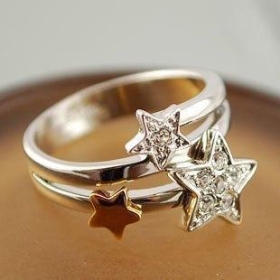  Fashion HOTSELL Jewelry wholesale full diamond meteor shower rings [A112]