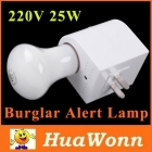 Dropshipping 220V 25W Voice Controlled Electronic Burglar Alert Lamp Auto Induction Security Light Safety Lamp free shpping 