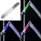 Wholesale Via EMS Temperature Sensor Handheld Round Bar RGB Color LED Shower 