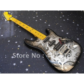 New Stratocaster d'arrivée Made in USA 6 string noir 5 étoiles bord de guitare électrique !livraison gratuite